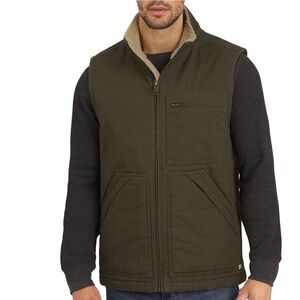 Lee Men's Dark Olive Vest